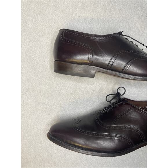 Allen Edmonds Marlow Merlot Wingtip Oxford Men\'s 11.5 D USA Vintage Leather main image 5